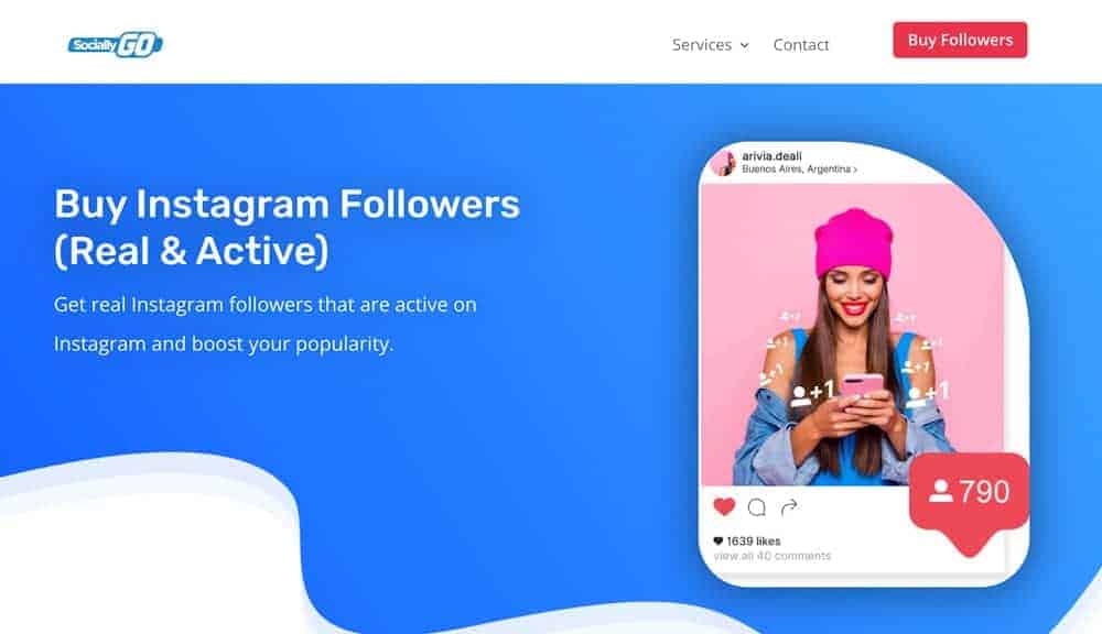 Buy real active Instagram Followers from Socially Go