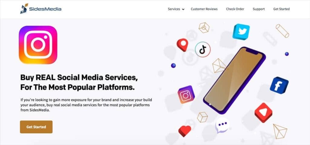 Buy Instagram followers from SidesMedia.com
