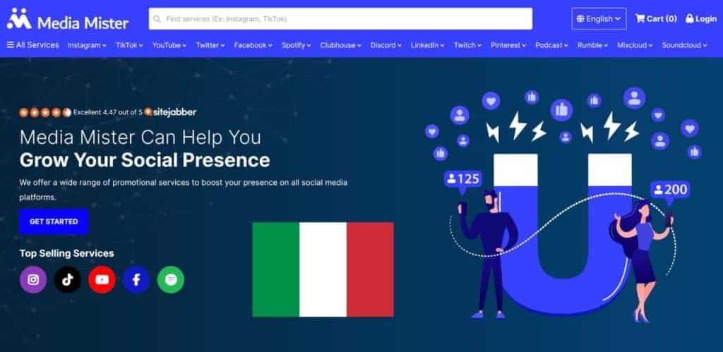 Purchase Instagram followers Italy from MediaMister.com