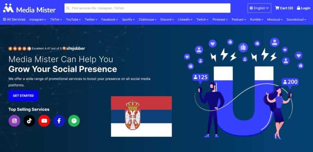 Buy Instagram followers Serbia from MediaMister.com