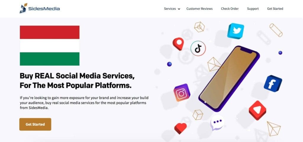 Buy Instagram followers Hungary from SidesMedia.com