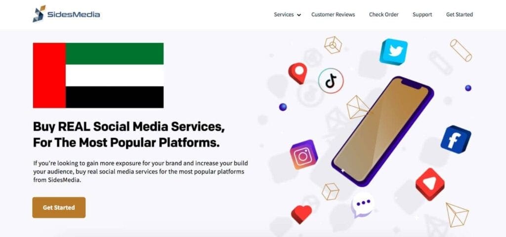 Buy Instagram followers UAE from SidesMedia.com