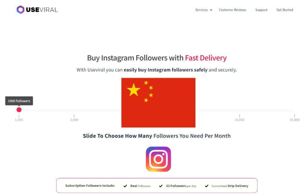 Buy Instagram Followers Chinese from UseViral.com
