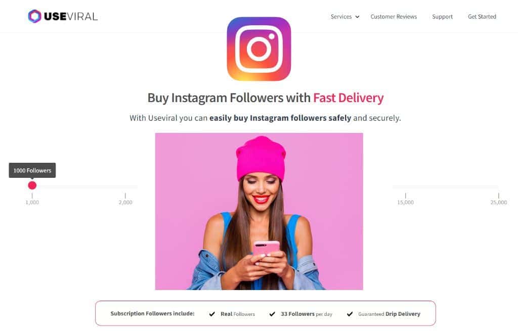 Buy Female Instagram Followers from UseViral.com