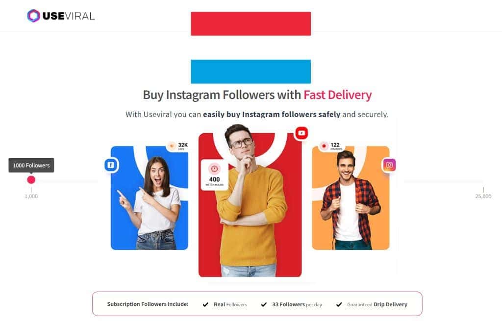 Buy Instagram Followers Luxembourg from UseViral.com