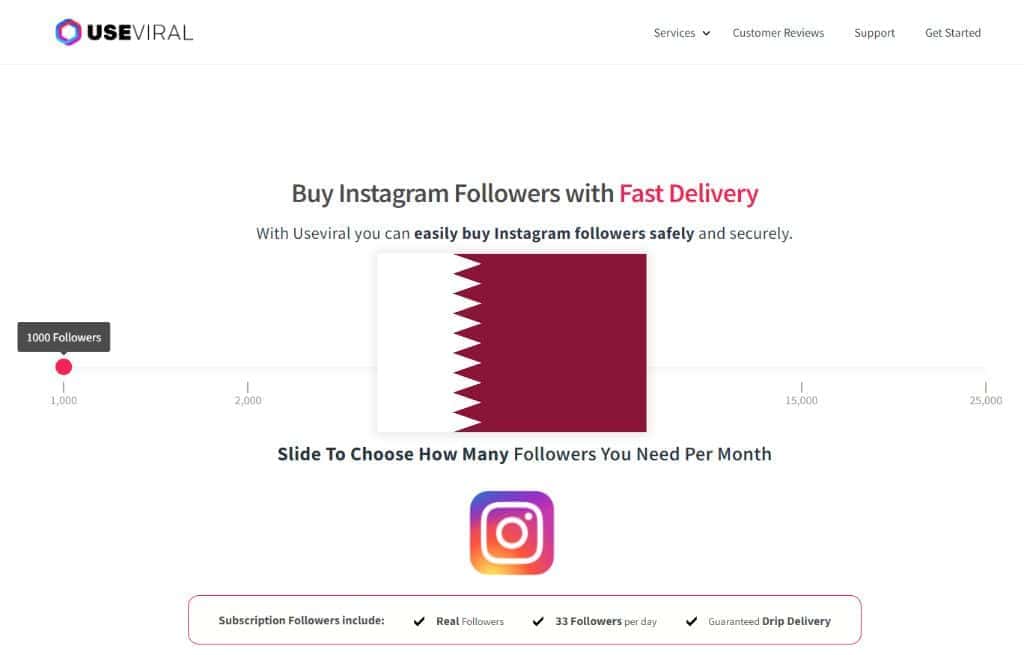 Buy Instagram Followers Qatar from UseViral.com