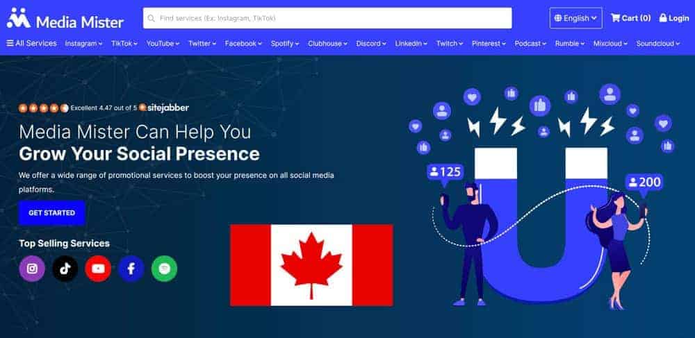 Buy Instagram followers Canada from MediaMister.com