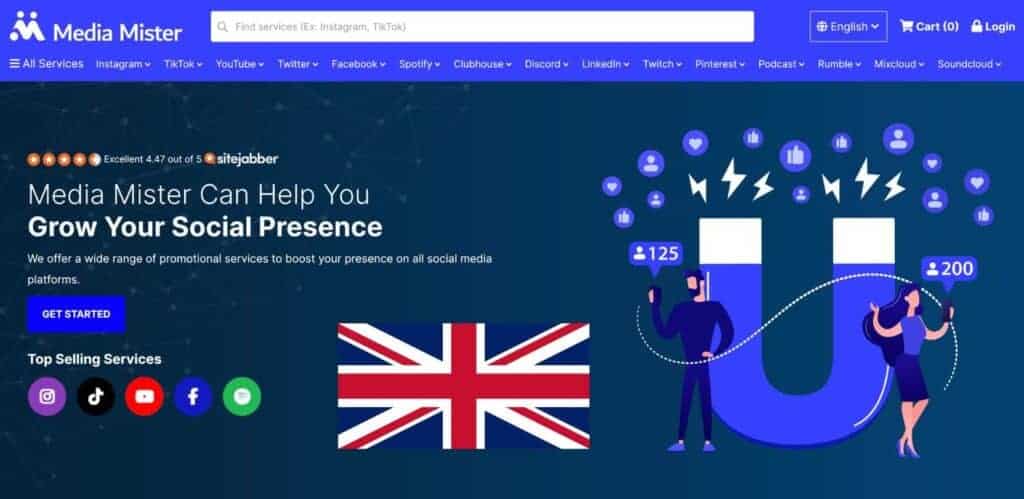 Buy TikTok followers UK from MediaMister.com