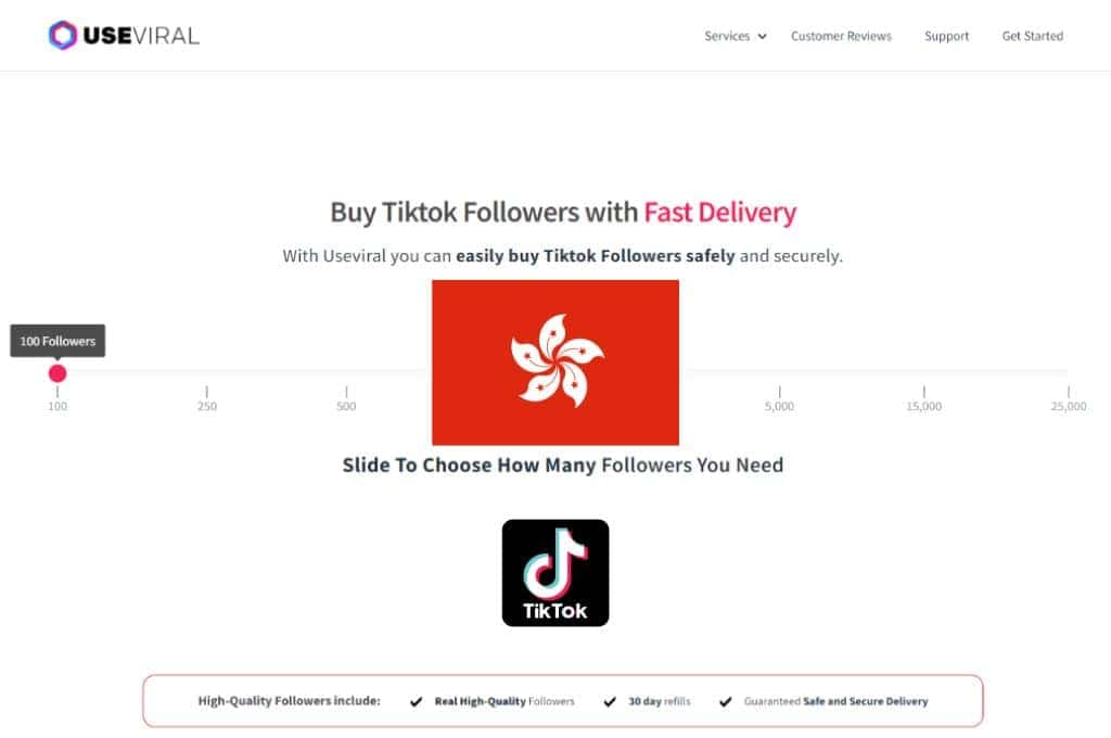 Buy TikTok Followers Hong Kong from UseViral.com