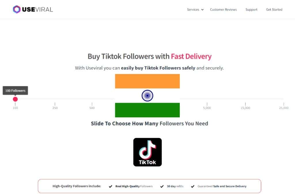 Buy TikTok Followers India from UseViral.com