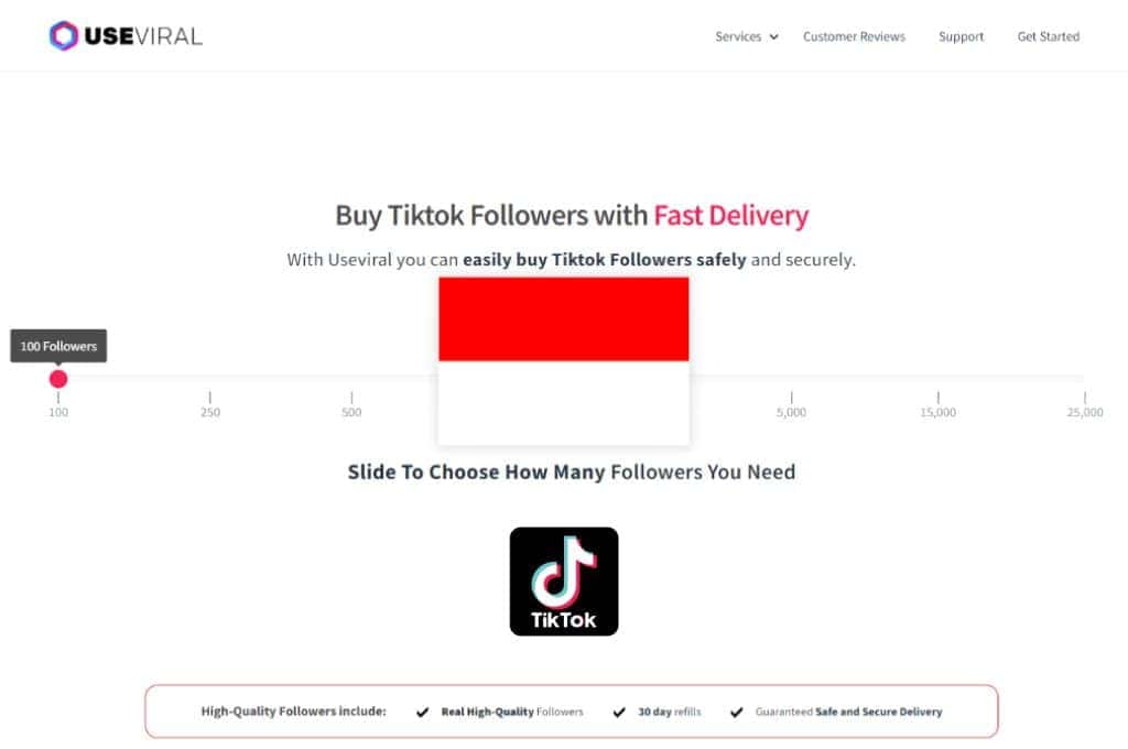 Buy TikTok Followers Indonesia from UseViral.com